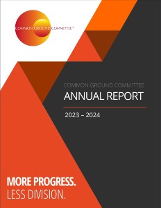 Common Ground Committee 2023-24 Annual Report cover